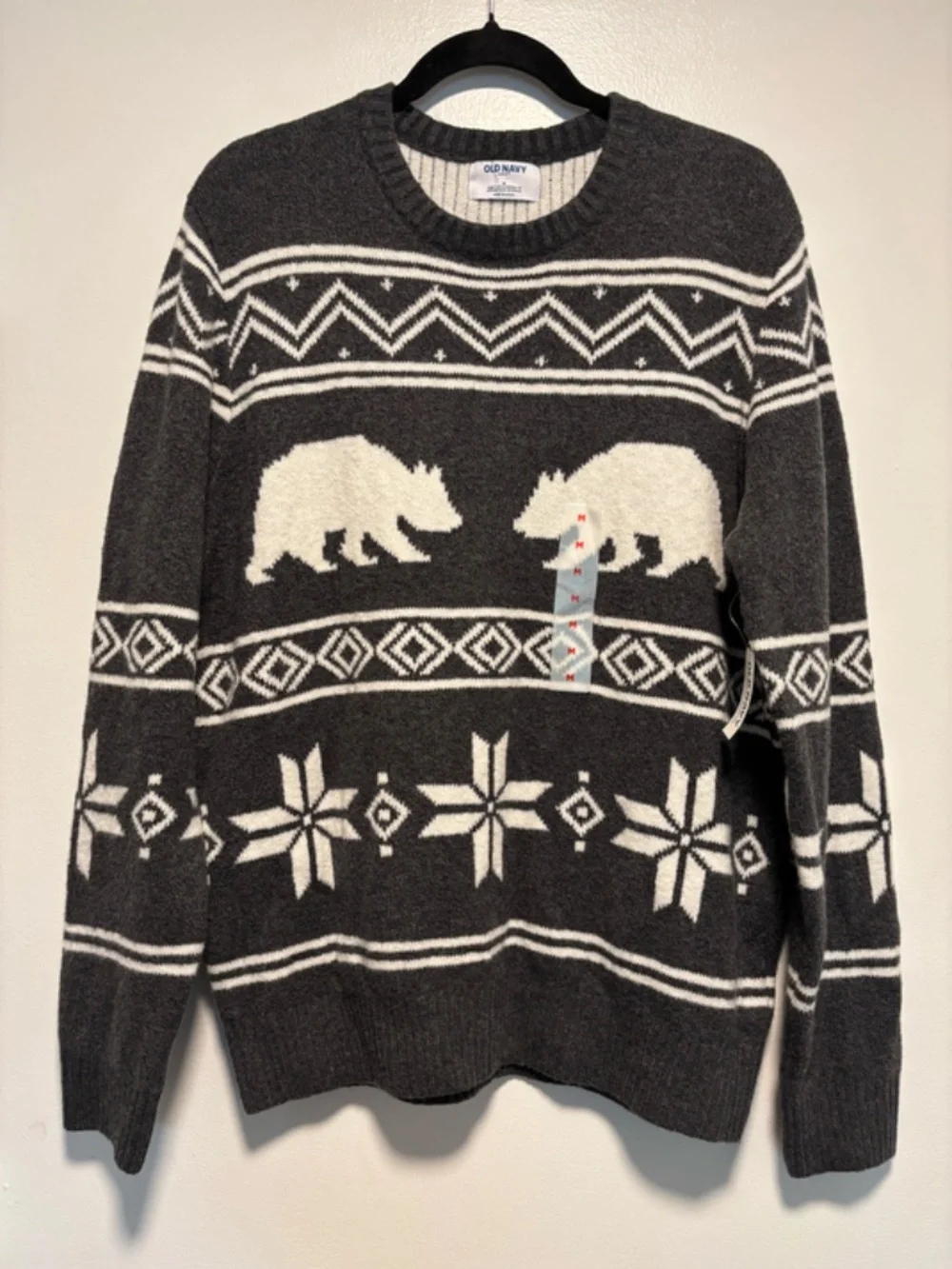NWT Old Navy SoSoft Bear Fair Isle Sweater Size M